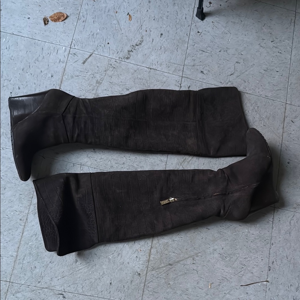 KORS Michael Kors Brown Knee-High Boots